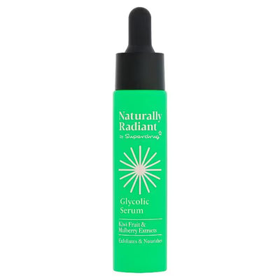 Superdrug Naturally Radiant Glycolic Booster Serum Ansiktskrem 30ml - Kjøp online på McGrocer