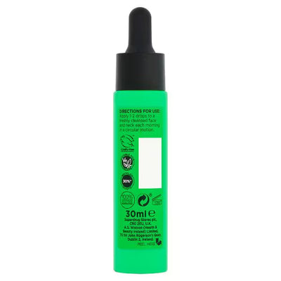 Superdrug Naturally Radiant Glycolic Booster Serum Ansiktskrem 30ml - Kjøp online på McGrocer