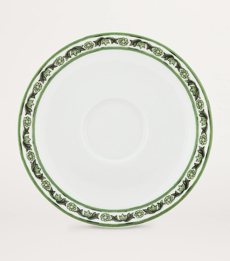 Dolce&Gabbana Casa Verde Maiolica porcelain coffee cup and saucer - British product