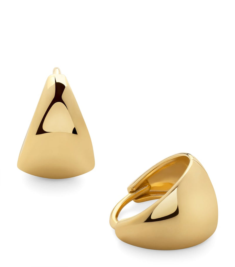 Monica Vinader gold vermeil tapered huggie earrings - British product