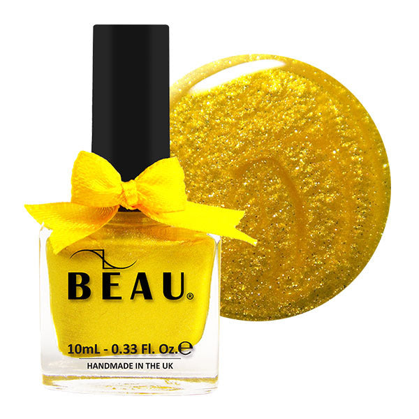 Beau Polish gold jelly nail polish 10ml, British product