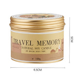 Livingandhome amber scented candle 100g - British product