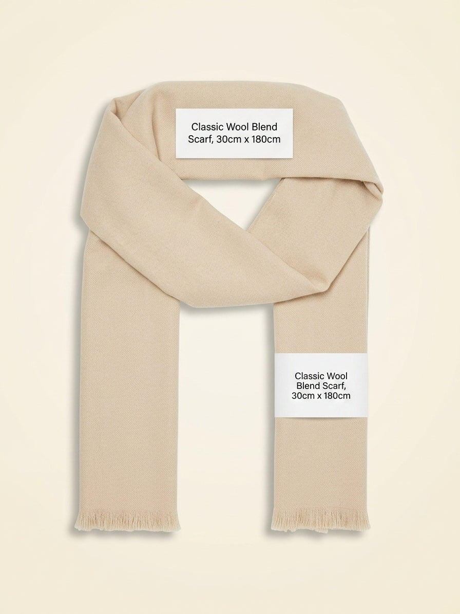 Burberry checked wool scarf 200 x 90cm (British brand)