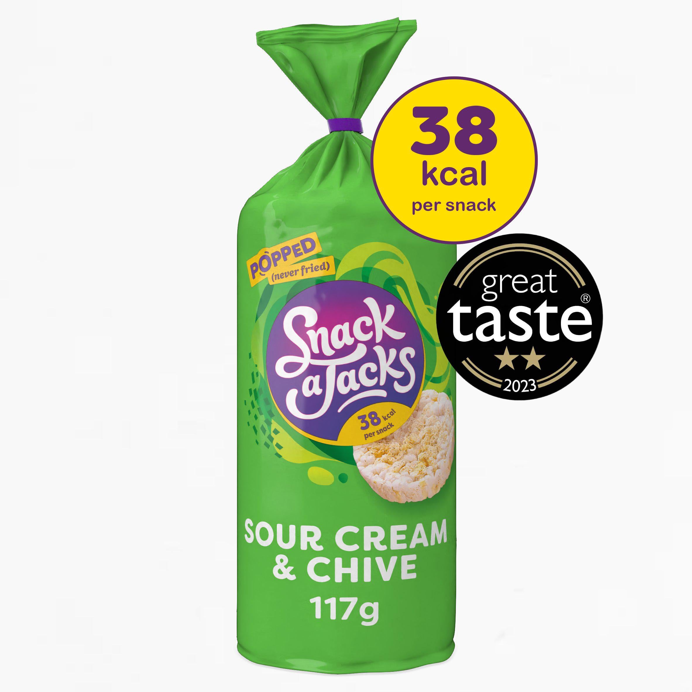 Snack a Jacks Sour Cream & Chive Sharing Rice Cakes 117g GOODS Sainsburys   