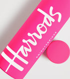 Harrods Logo metal water bottle with non-slip sleeve, UK version