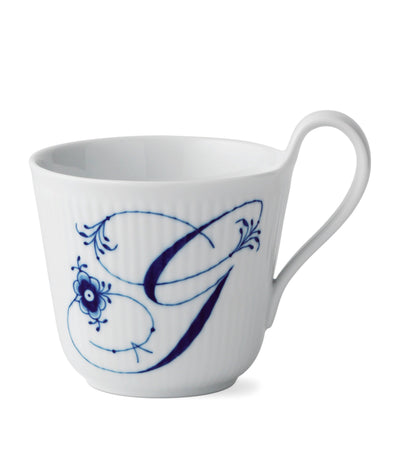 Harrods Royal Copenhagen Fluted Alphabet Porcelain Mug- Buy online at McGrocer