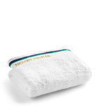 Christy Wimbledon sports towel white green stripes UK version