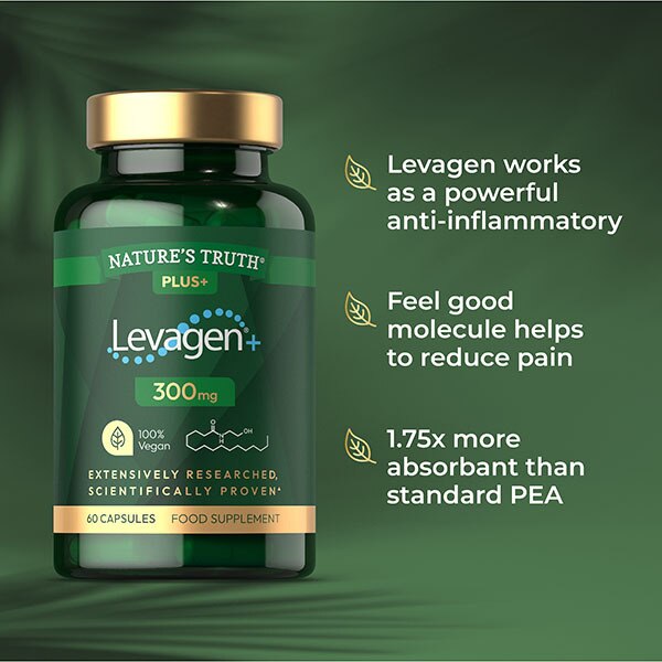 Levagen+ Helps The Body Produce Pain Relief, Naturally.