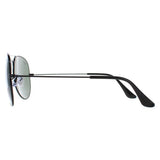 Ray-Ban Aviator 3025 black green sunglasses, imported from the UK