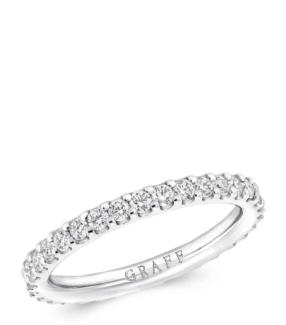 Graff white gold diamond eternity ring, UK version