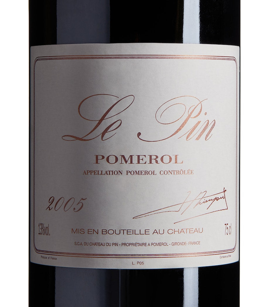Le Pin Merlot wine 2005 75cl, UK version