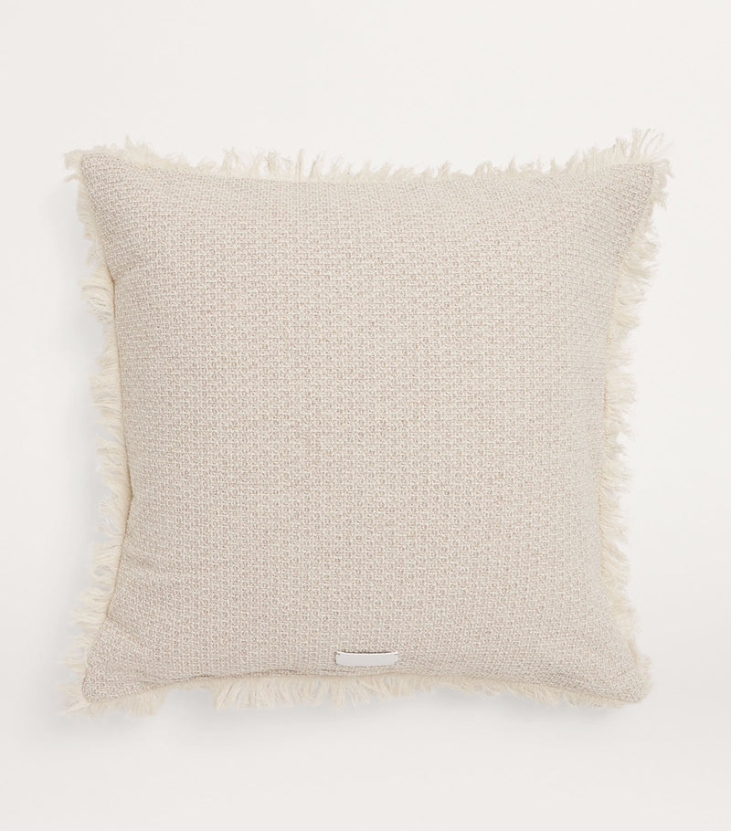 Peter Reed Textured Fringe Torcello cushion 50cm x 50cm, imported from the UK