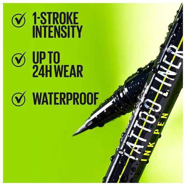 Maybelline Tattoo Liner Ink Pen Nu Black, imported from the UK