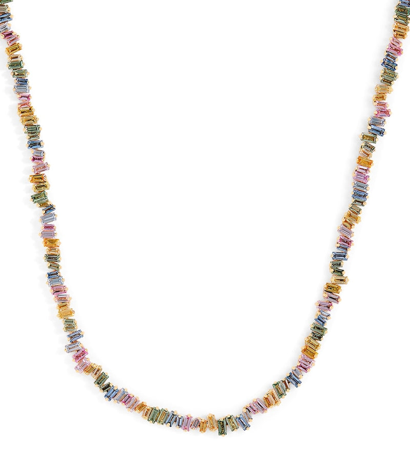 Suzanne Kalan pastel sapphire tennis necklace - British product