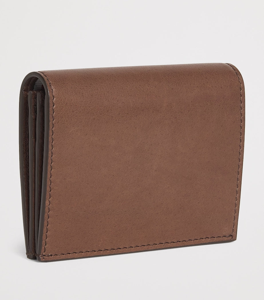 Thom Browne double leather card holder 10x9cm (British brand)