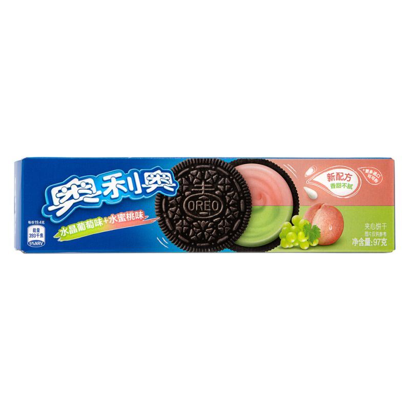 Oreo cookies Grape & Peach flavour (British brand)