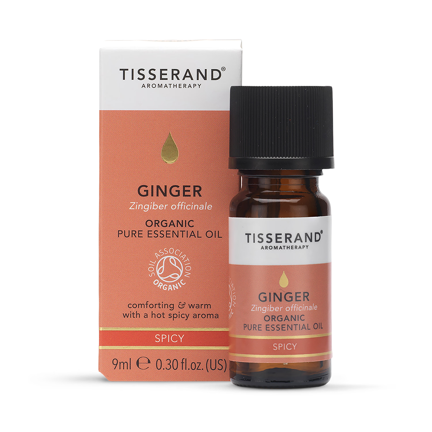 Tisserand ginger organic essential oil 9ml (British brand)