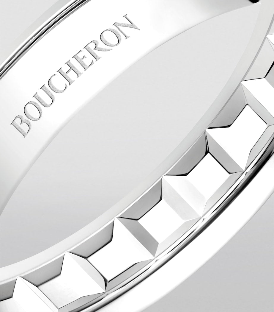 Boucheron Quatre Radiant Edition white gold wedding band (British brand)