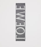 LOEWE cashmere-wool scarf with jacquard logo 165x39cm, UK version