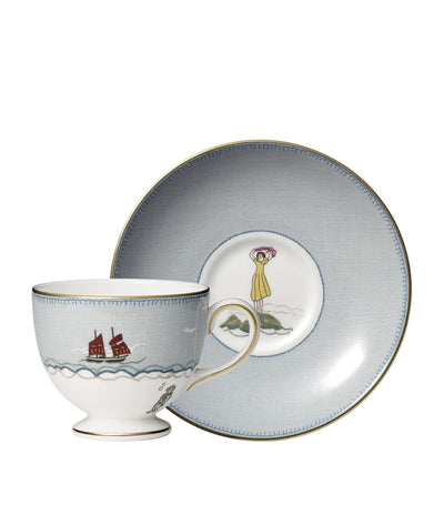 Wedgwood Sailor's Farewell Fine China Teacup and Saucer