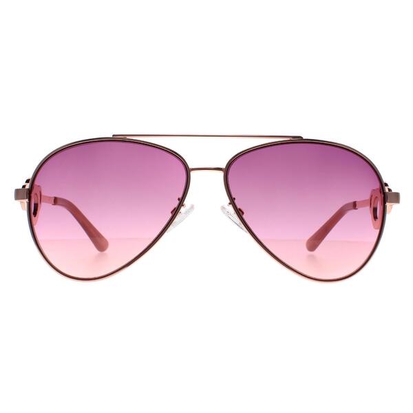 Guess GF0365 rose gold pink gradient metal aviator sunglasses - British product