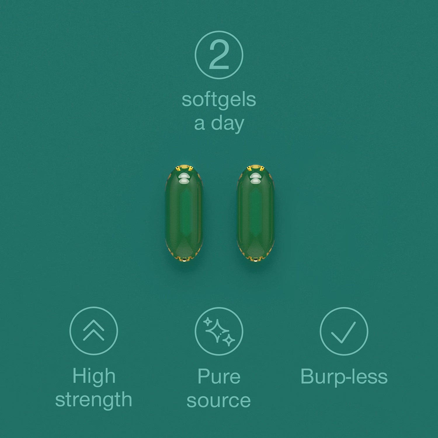 SuperSelf cod liver oil 2000mg 60 softgels - British product