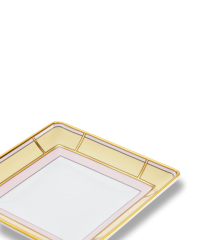 GINORI 1735 porcelain Colonna Diva square change tray 13.5cm, UK version