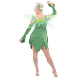 Smiffys green fairy costume with adjustable dress and wings, UK version