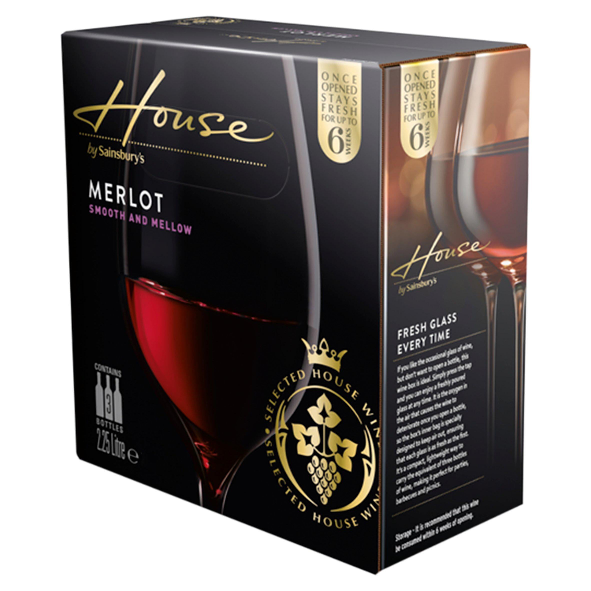 Sainsbury's House Merlot 2.25L GOODS Sainsburys   