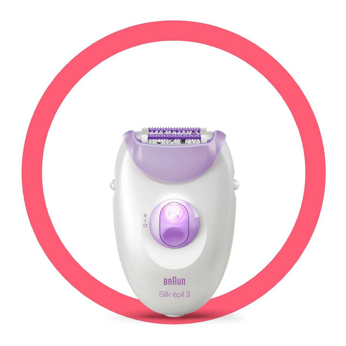 Braun Silk-épil 3, Epliator for Long Lasting Hair Removal - White/Purple 3-170 GOODS Boots   