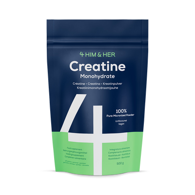 Holland & Barrett 4Him & Her Creatine Monohydrate Pure Micronized Powder 500 g- Buy online at McGrocer