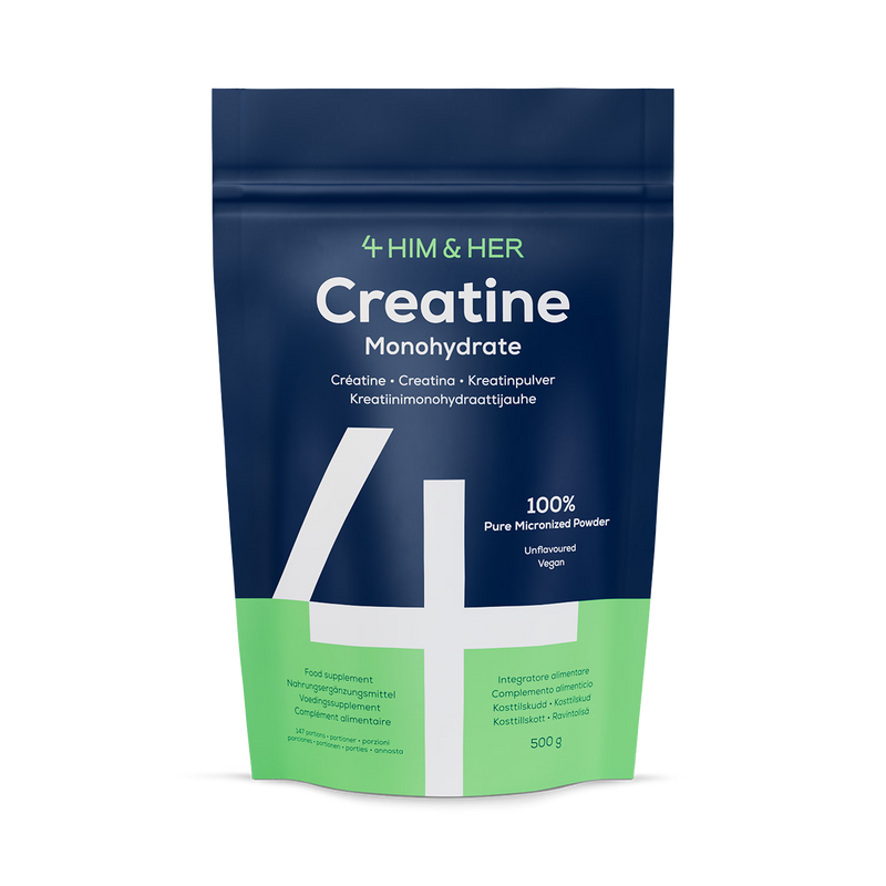 4Him & Her creatine monohydrate micronized powder 500g, UK version