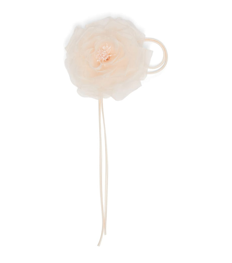 Max Mara silk flower hair clip, UK version