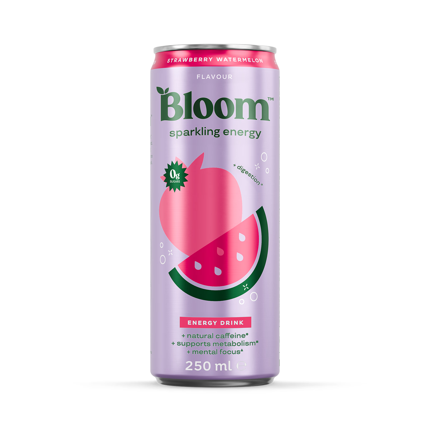 Bloom energy drink Strawberry Watermelon 250ml, imported from the UK