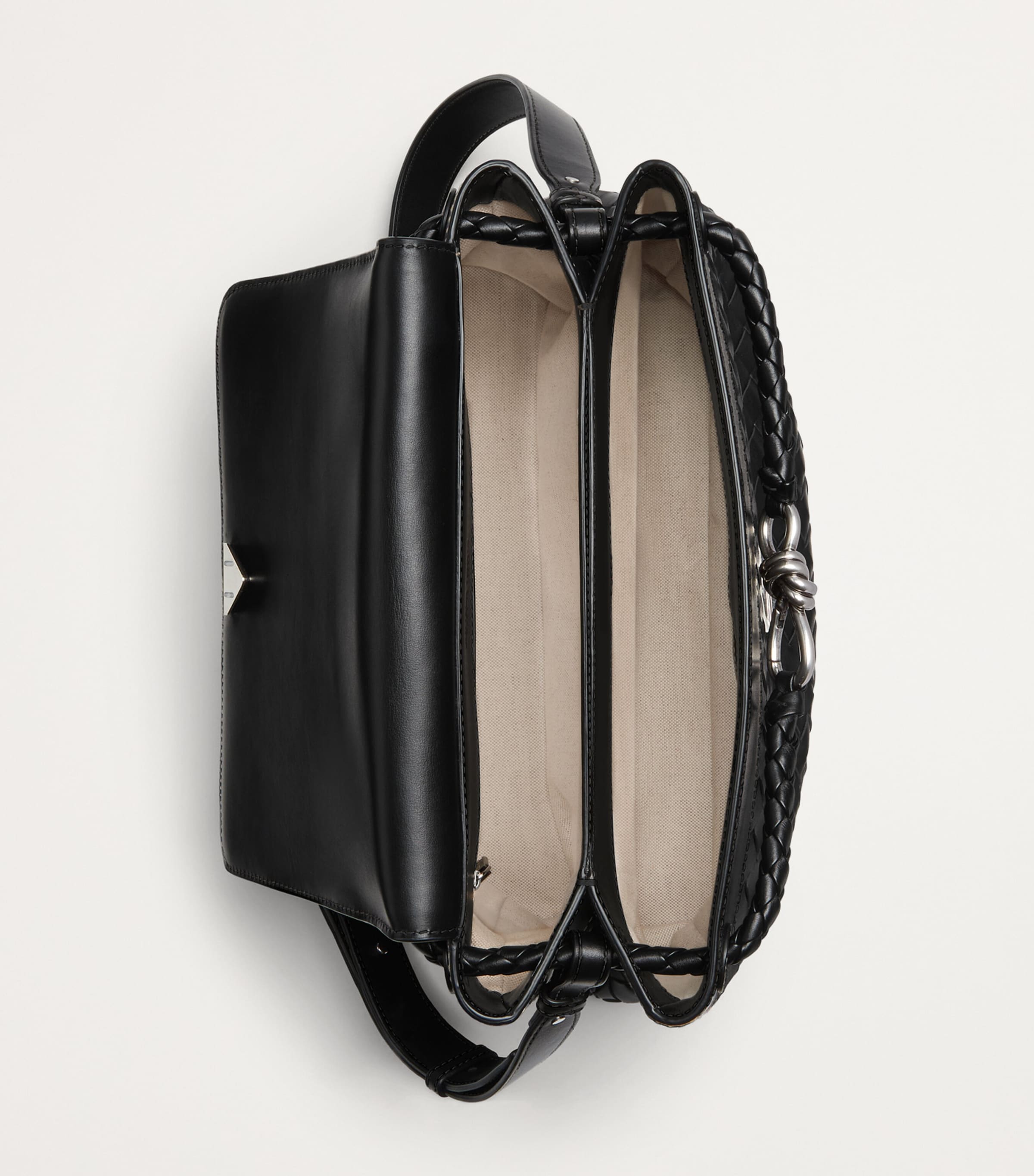 Bottega Veneta Andiamo messenger bag in calfskin with Intrecciato weave (British brand)