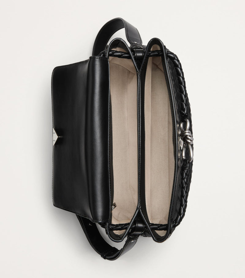 Bottega Veneta Andiamo messenger bag in calfskin with Intrecciato weave (British brand)