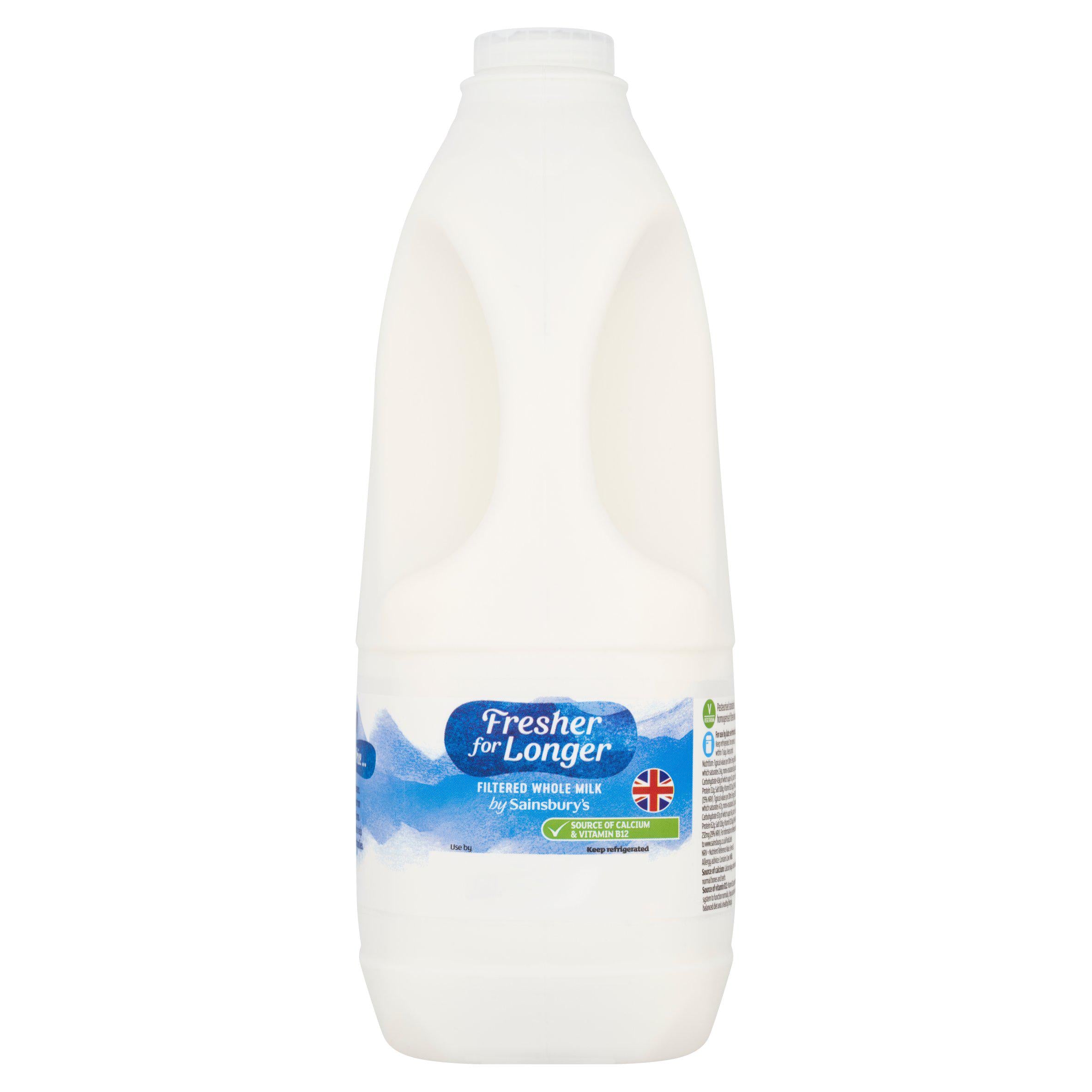 Sainsbury's British Filtered Whole Milk 2L GOODS Sainsburys   