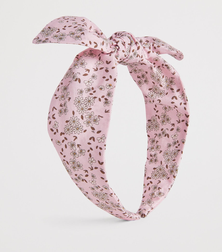 Il Gufo floral print headband soft fabric - British product