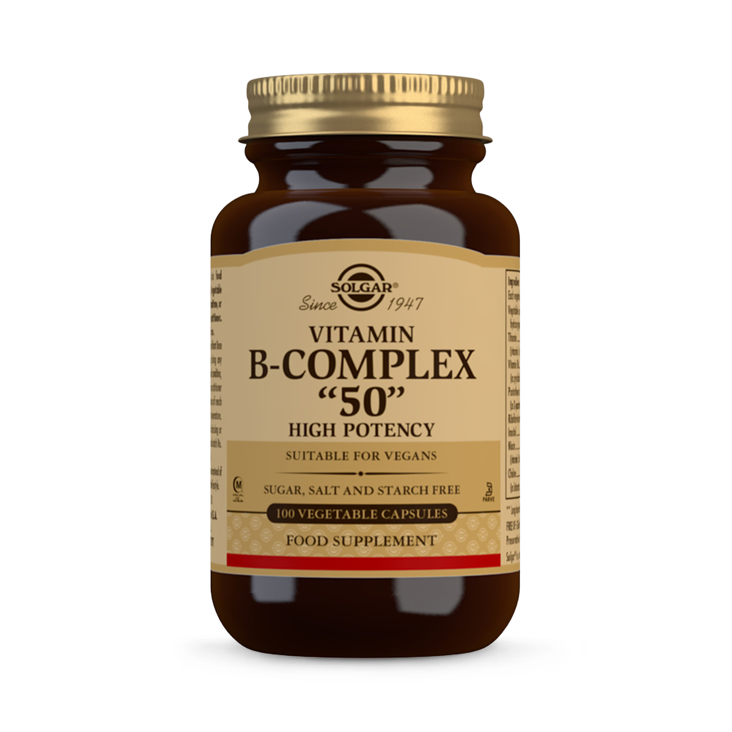 Solgar supplement B-Complex 50 100 capsules - British product