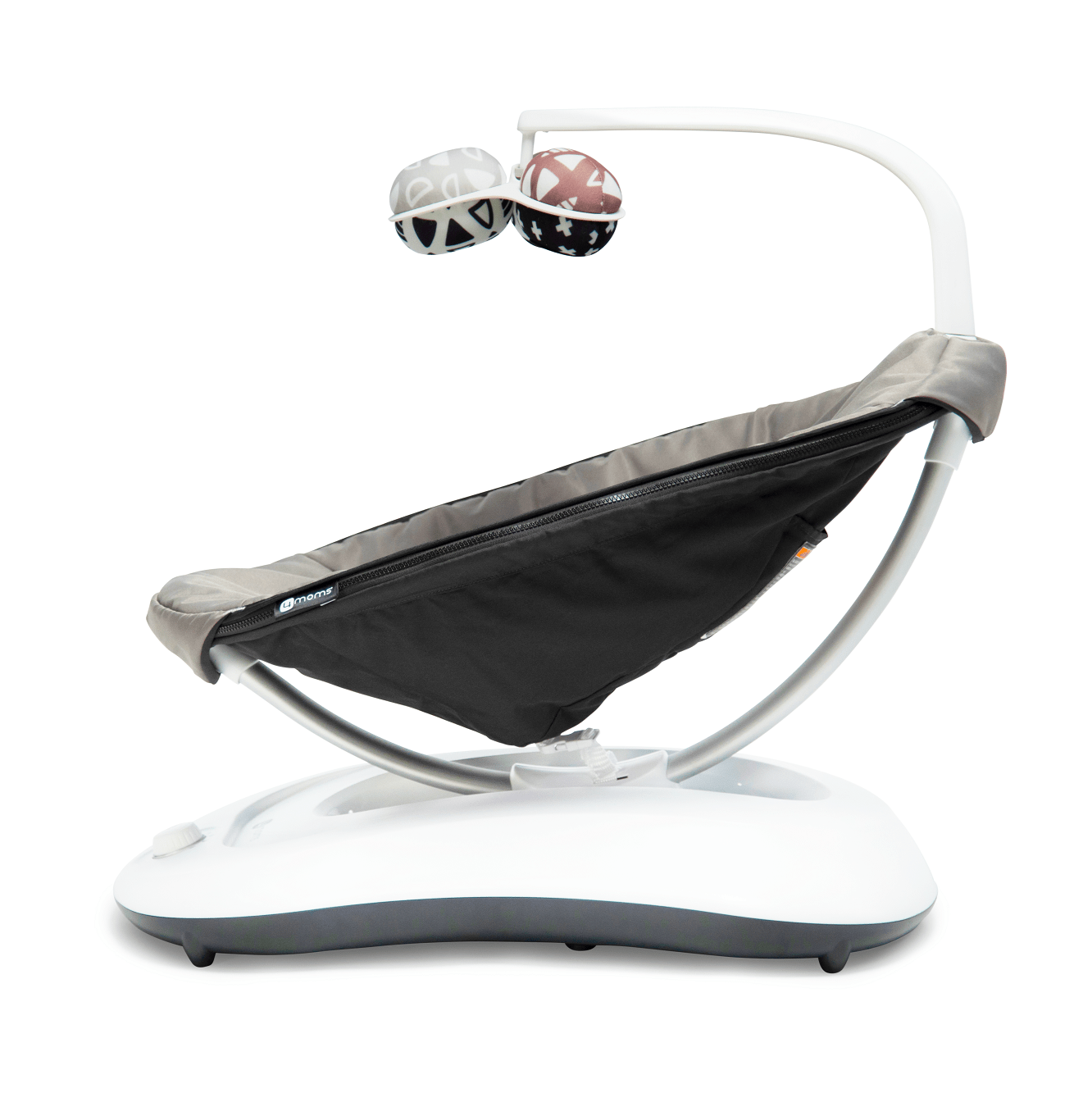 4moms rockaRoo 2.0 baby swing in Graphite, imported from the UK