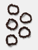 Set of 5 brown scrunchies, imported from the UK