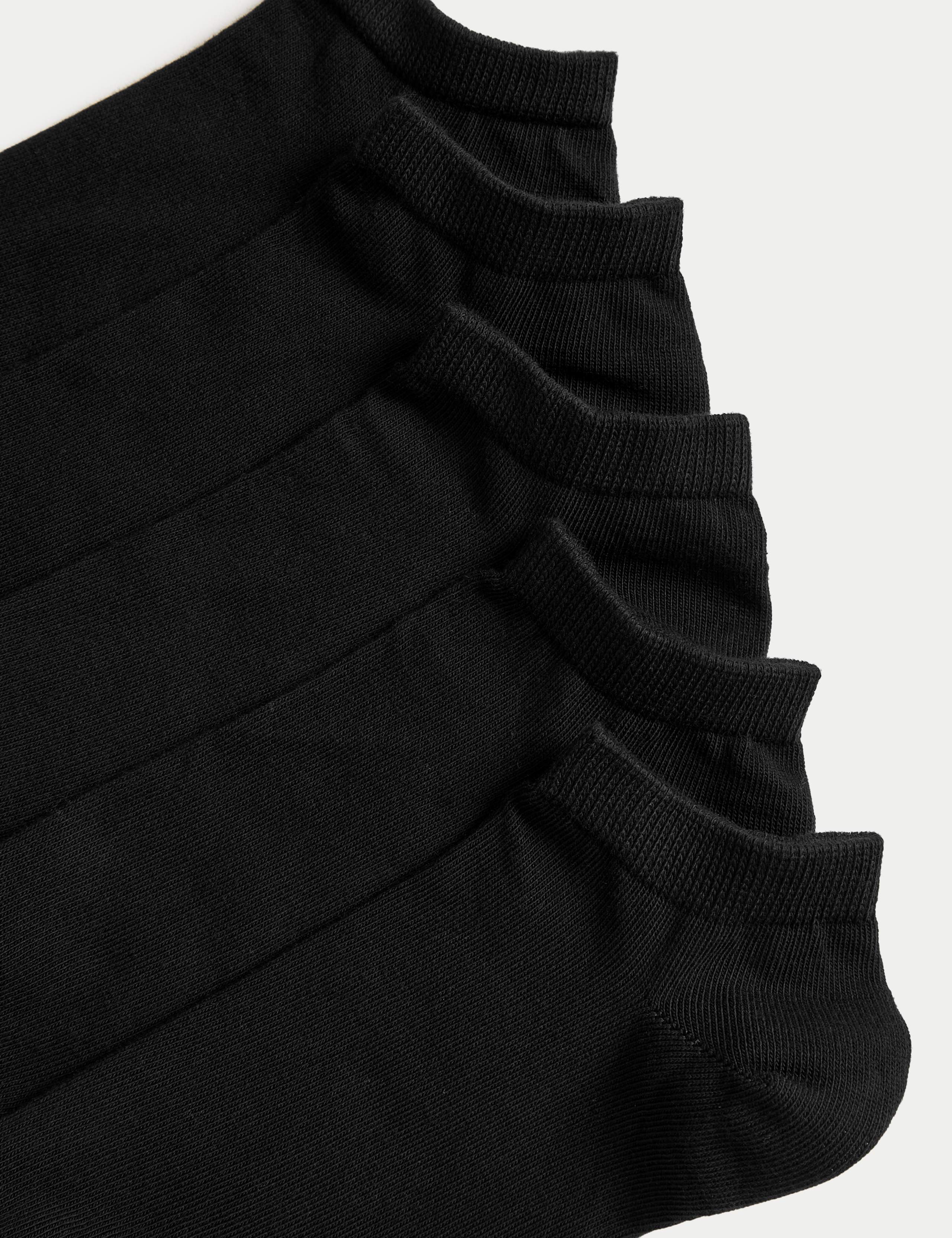 Cool & Fresh trainer liners 5 pack cotton-rich socks (British brand)