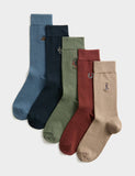 M&S Cool & Fresh Western cowboy socks 5 pack (British brand)