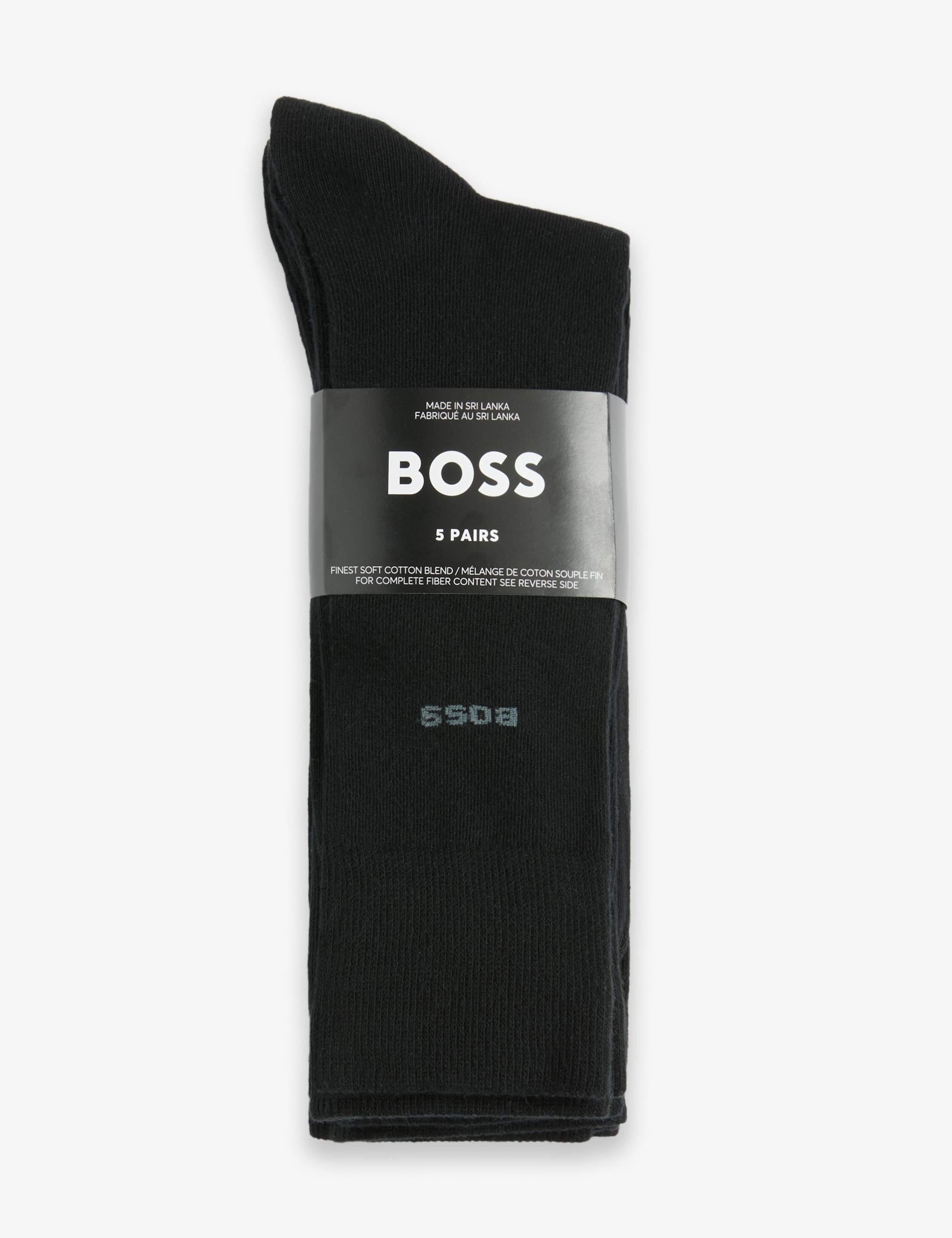 BOSS cotton rich ankle socks 5 pack, imported from the UK