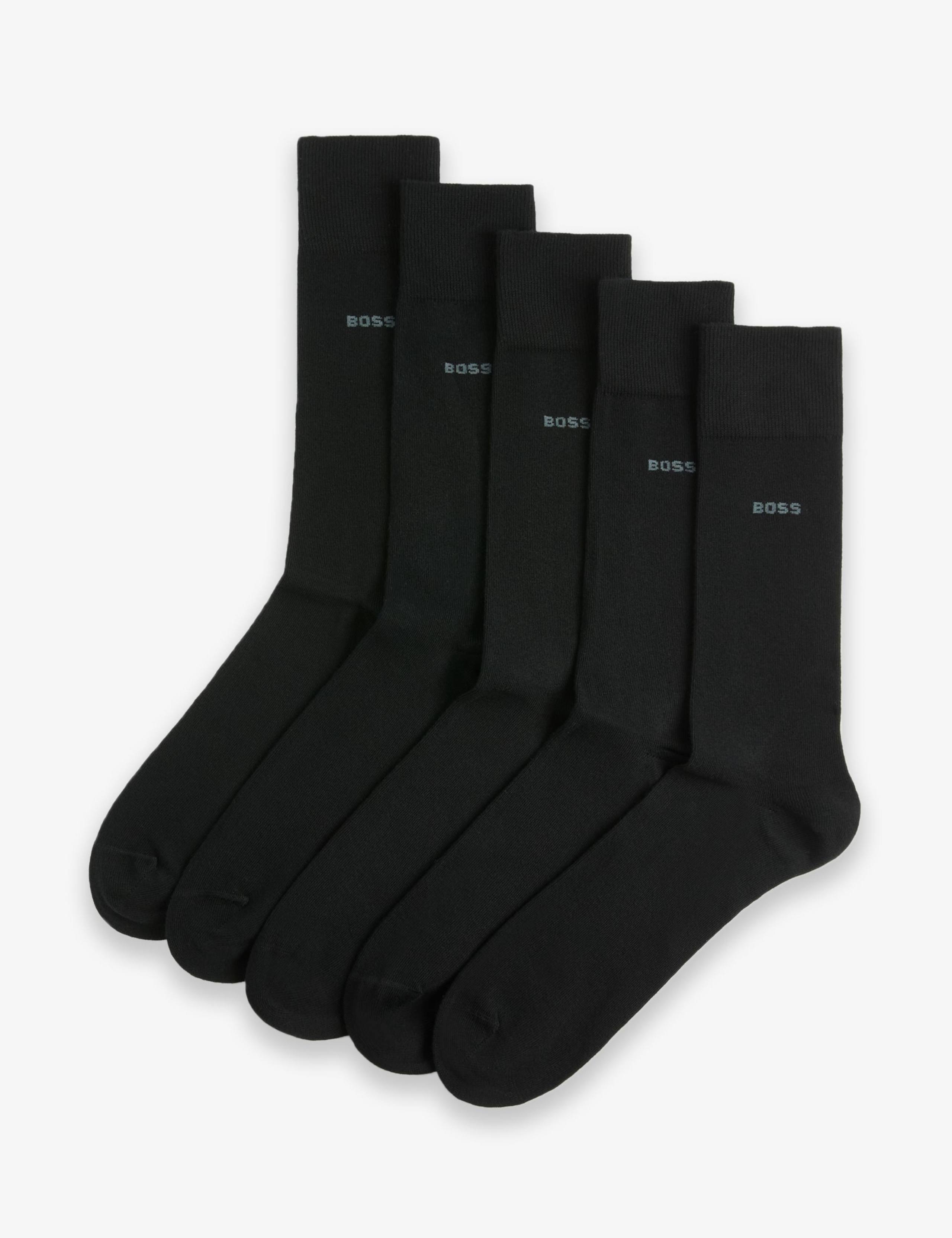 BOSS cotton rich ankle socks 5 pack, imported from the UK