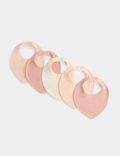 M&S 5 Pack Cotton Rich Dribble Bibs- Buy online at McGrocer