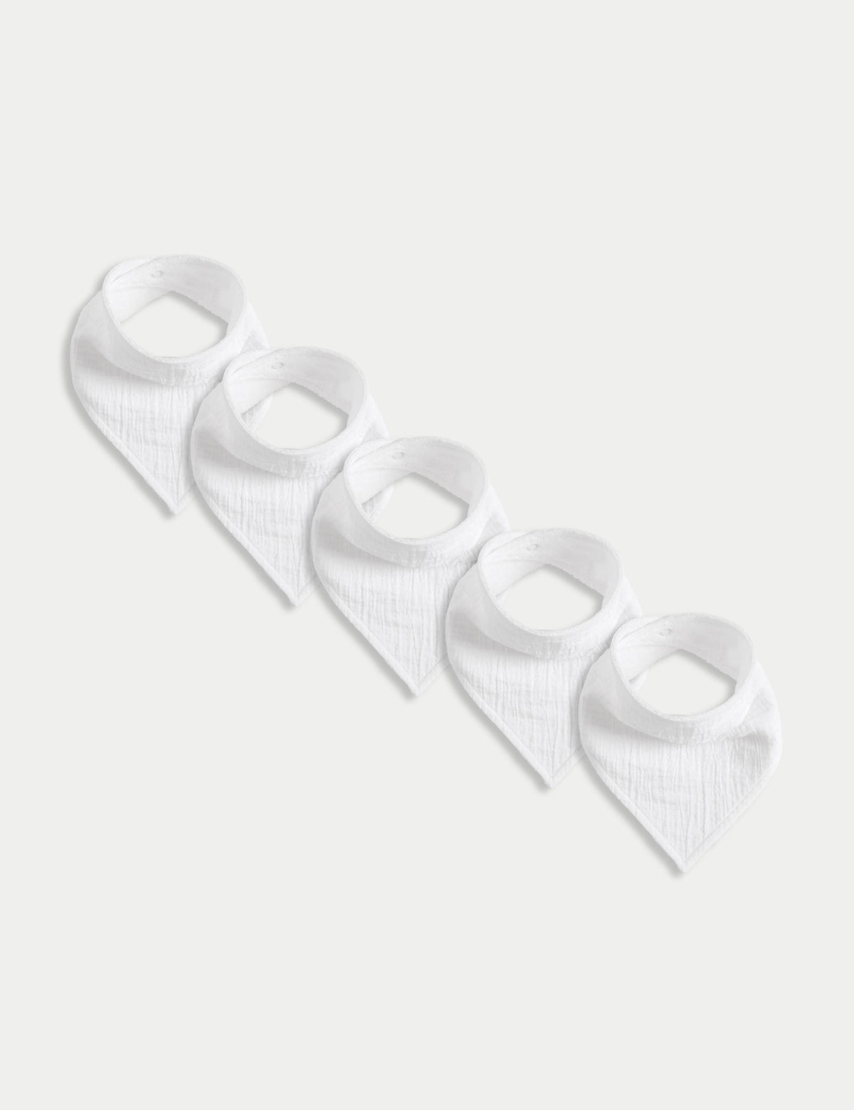 Cotton rich baby dribble bibs 5 pack (British brand)