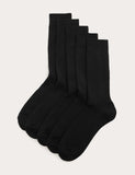 M&S ribbed socks cotton rich 5 pack, UK version