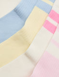 M&S cotton rich striped crew socks 5 pack, UK version