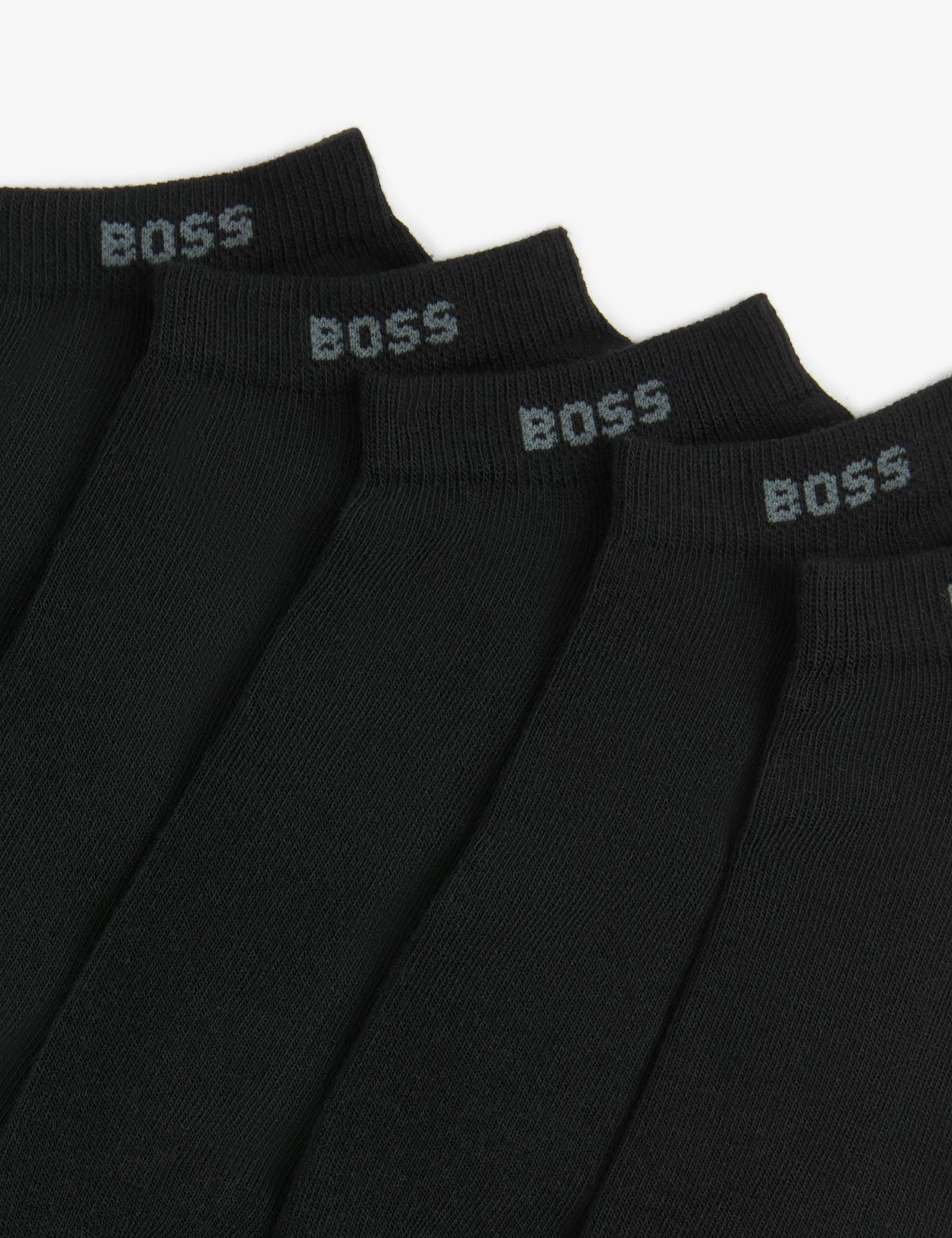 BOSS cotton-rich trainer socks 5 pack, UK version
